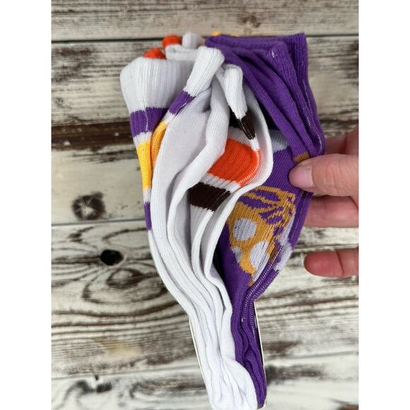 Mens Crew Socks 5 Pack Mushroom Peace Size 6 To 12 Novelty Gift Colorful - Picture 5 of 6